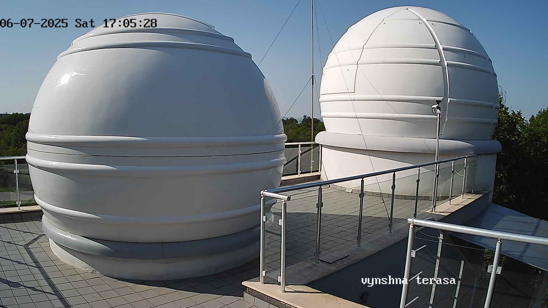 Webcam image from the meteorological station at NAO Rozhen